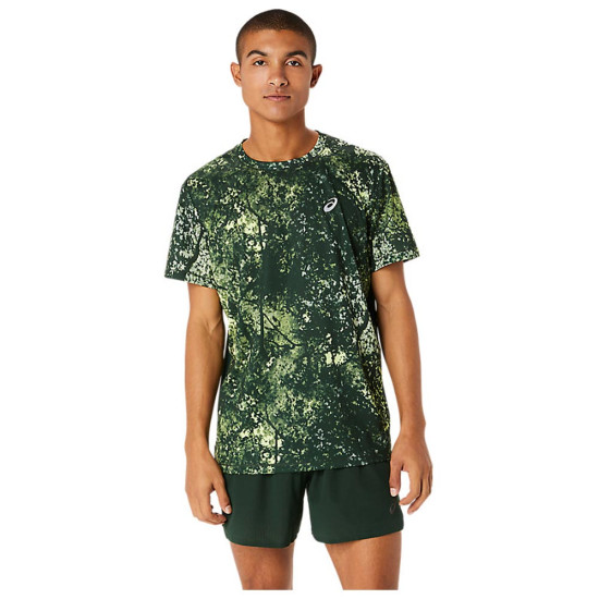 Asics Ανδρική κοντομάνικη μπλούζα AOP SS Top Asics Ανδρική κοντομάνικη μπλούζα AOP SS Top